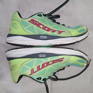 Y2K Neon Runner Sneakers Scott eRide Teal Lime Pink Gorpcore Women’s 8.5